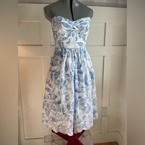 White House Black Market White Cotton Dress Size 00